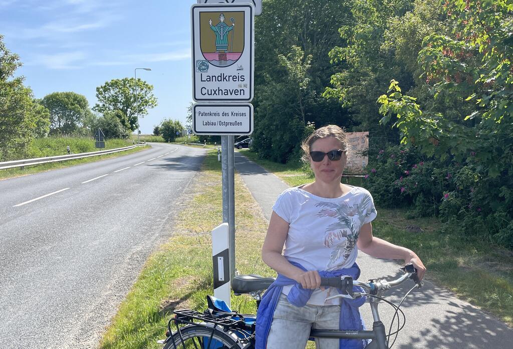 Fahrradtour, Fahrrad, Frau, Landkreis Cuxhaven
